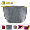 New design felt style cheap cosmetic bag promotional small beauty ba